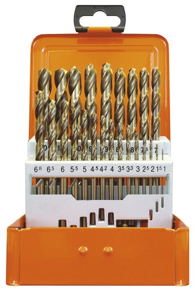 Projahn Spiralbohrer Set 24Tlg Hss-Co 5% Din 338 Typ Va Ø 1-10,5 Mm 60383 Stahl-image