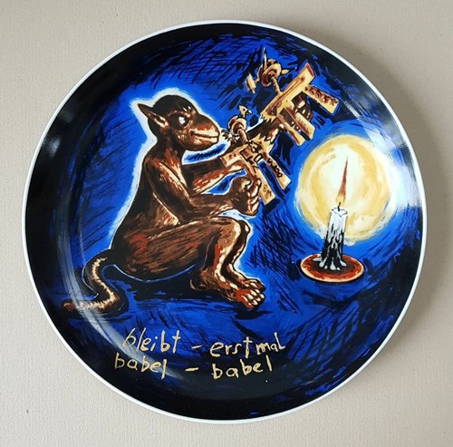 *** JÖRG IMMENDORFF *** ROSENTHAL Künstlerteller Nr.: 27 (02) - Bild 1 von 6