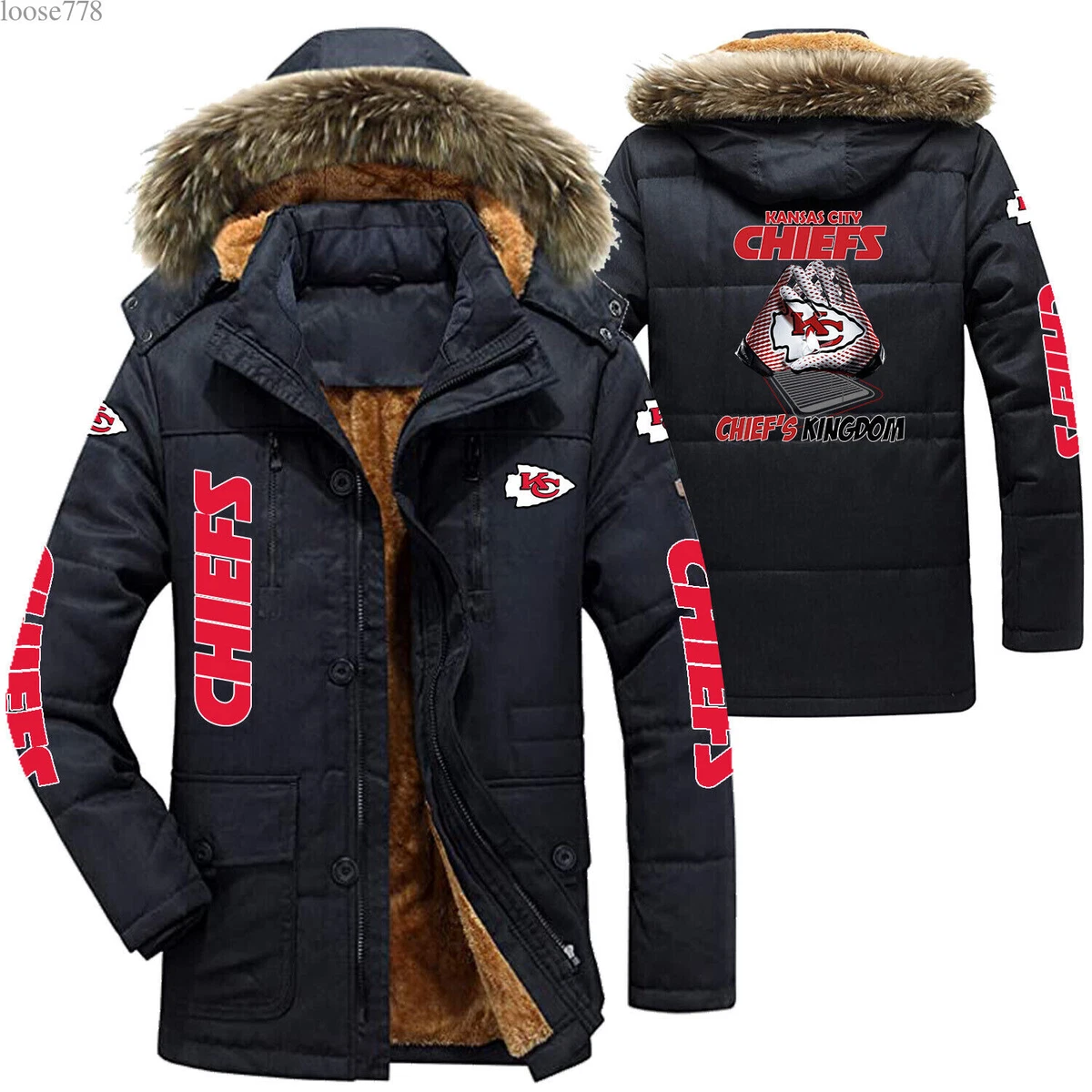 kansas city chiefs winter parka