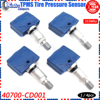 4-Pack TPMS Sensors For Nissan 350Z & Infiniti FX35/Q45 - Fits 40700-CD001, Blue 4 thumbnail image