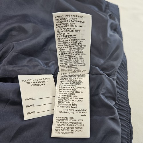 Kids' Puffer Jacket Unisex Navy Size 2 Years - Picture 15 of 17