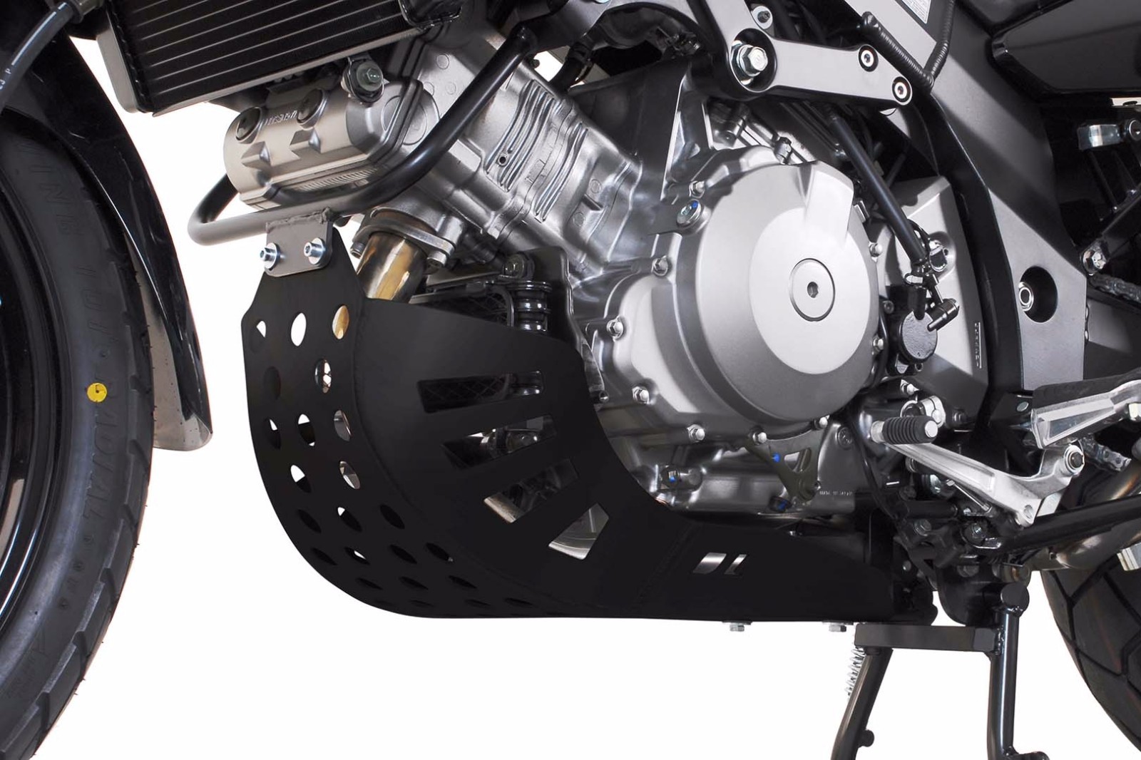 Sabot moteur haut de gamme SW-Motech noir pour Kawasaki KLV 1000