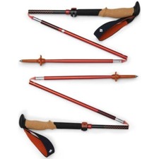 Compact Trekking Hiking Poles - Black Diamond Pursuit FLZ  Poles- M/L Grip Size