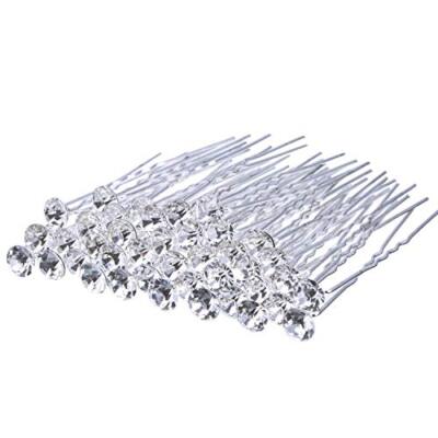 40 Pack Bridal Wedding Hair Pins Rhinestone Hair Clips 