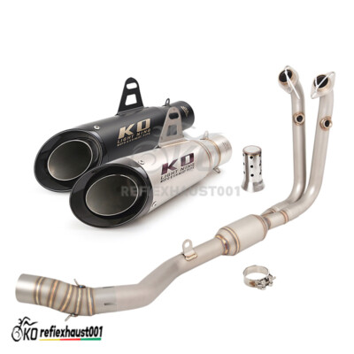 For CF-Moto 450SR 450SS 2022-2024 Complete Header Link Pipe Exhaust Muffler Tips