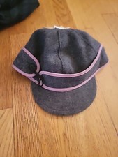 Stormy Kromer Gray Pink Wool Nylon Blend Trapper Hat Size 7 3/8 USA Made