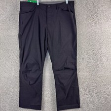Eddie Bauer Pants Mens 38x30 Black NEW Tech Nylon Stretch Outdoor Stormrepel NWT