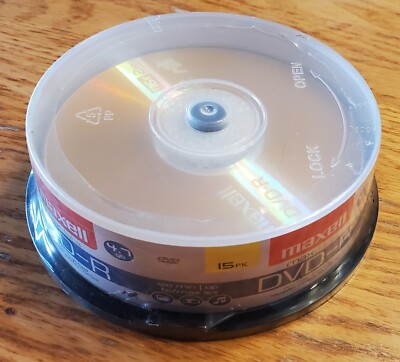 NEW! Maxell DVD-R Blank Discs 15Pk MaxData Gold DVD-R 4.7GB 16x 120 min Spindle