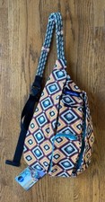 KAVU Mini Rope Sling Bag Organic Cotton Crossbody Backpack Rough Diamond NWT