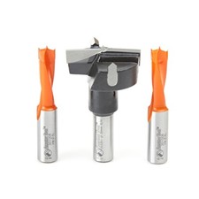 Amana Tool 3-PC Carbide Tipped Brad Point & Hinge Boring Bit Set