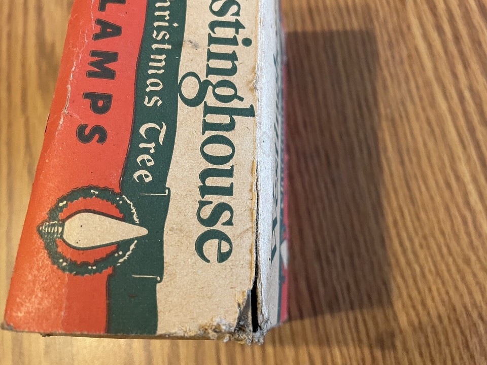 Vintage Westinghouse Christmas Tree Lamp light bulbs, in Original Box C