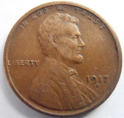 1917 S Lincoln Cent,  EF,   (17SSE1)