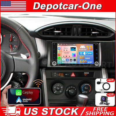 7'' Carplay Android 13 For Subaru BRZ Scion FRS 2013-2016 Car Stereo Radio GPS