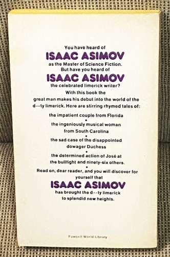 Isaac Asimov / LECHEROUS LIMERICKS 1976 - Picture 2 of 2