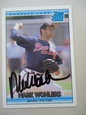 Mark Wohlers - 1992 Donruss Autographed Baseball card # 1 - Atlanta Braves - P