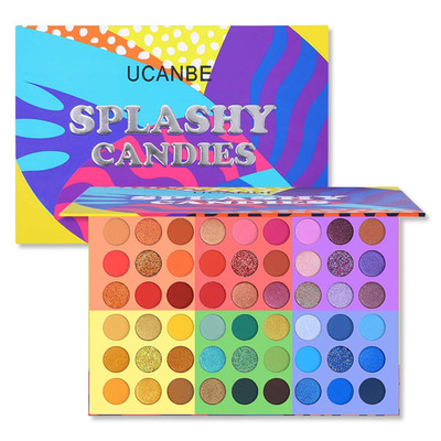 54 Colors Splashy Candies Eyeshadow Palette, Highly Pigmented Matte Shimmer Soft