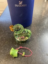 SWAROVSKI CRYSTAL ADORABLE HAPPY DUCK CROCODILE DUCK 1143324 RETIRED 
