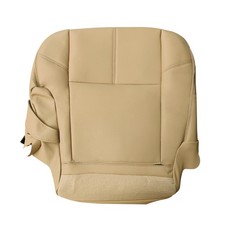 2nd Row Passenger Bottom Leather Seat Cover, Tan Passenger Side Seat Cover wi...