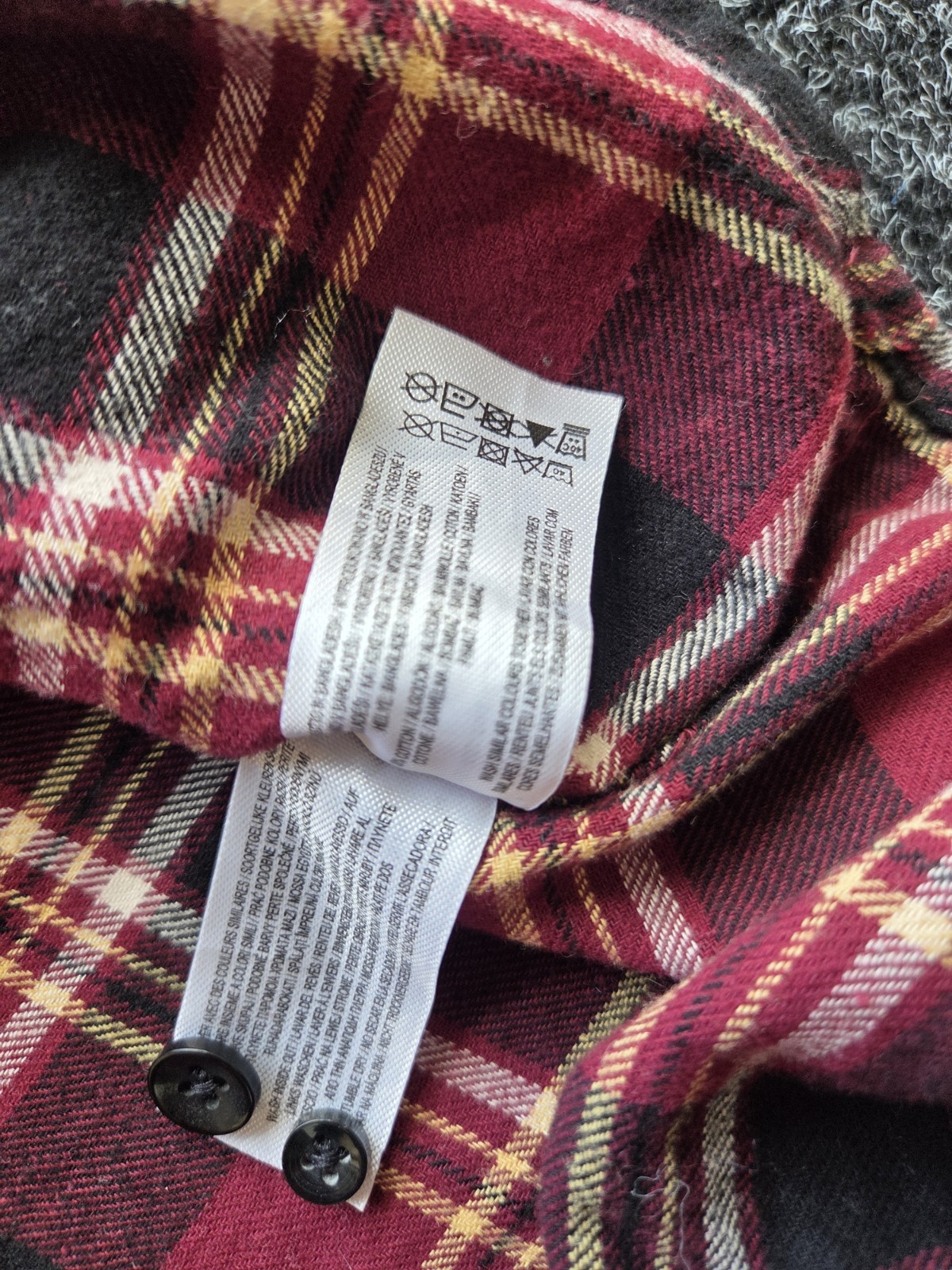Primark Red Checked Shirt Women’s Large Regular Fit 100% Cotton image 10