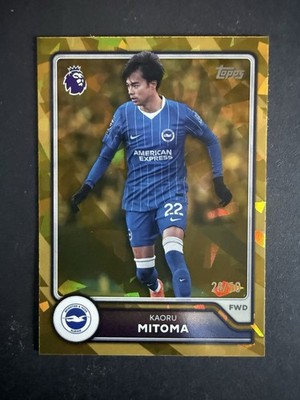 Topps Premier League 2027 Flagship Edition KAORU MITOMA Gold Mini Diamond /50