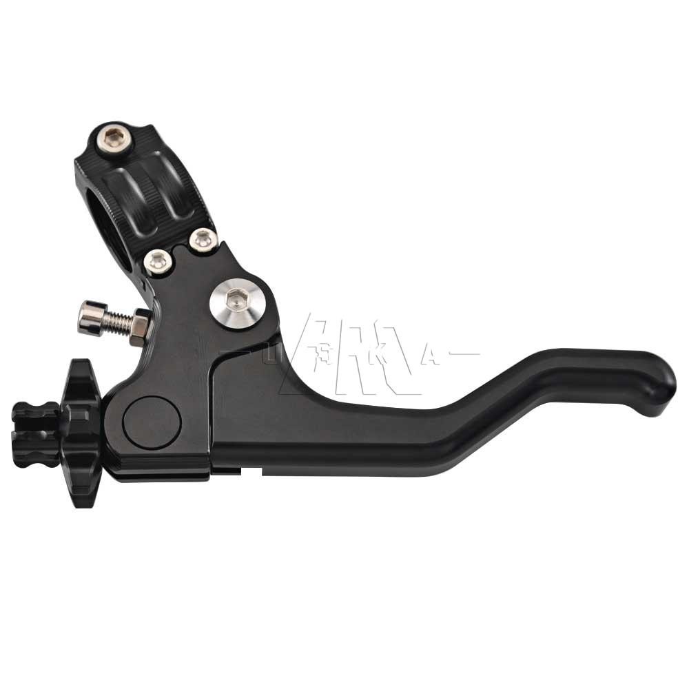 CNC Performance Stunt Short Clutch Lever Cable 1Finger Easy Pull Black Motorbike