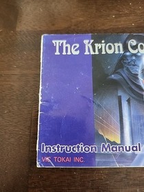 The Krion Conquest Nintendo NES Instruction Manual Booklet Original