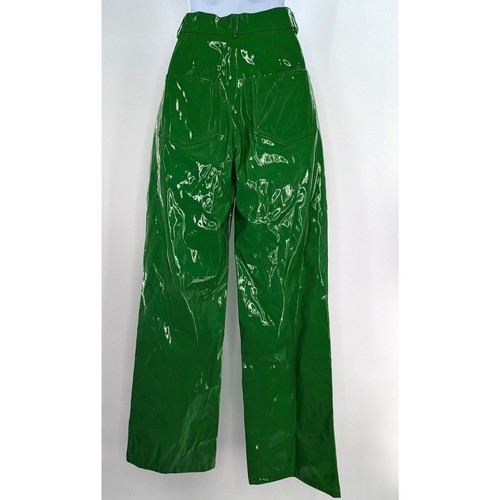 Green Pleather Vinyl Pants by Nocturne - Picture 10 of 12