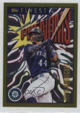2023 Topps Finest Flashbacks Phenoms Julio Rodriguez Rare Gold Rodríguez 13y5