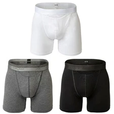 Hom Men Long Boxer Brief - HO1, Shorts, Underwear, Solid Color