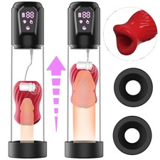 Male Electric Automatic Male Penis Vacuum Pump Enlargement Enlarger Stretcher