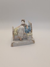 1800's German Victorian fairing porcelain last in bed statue figurine sculpture
