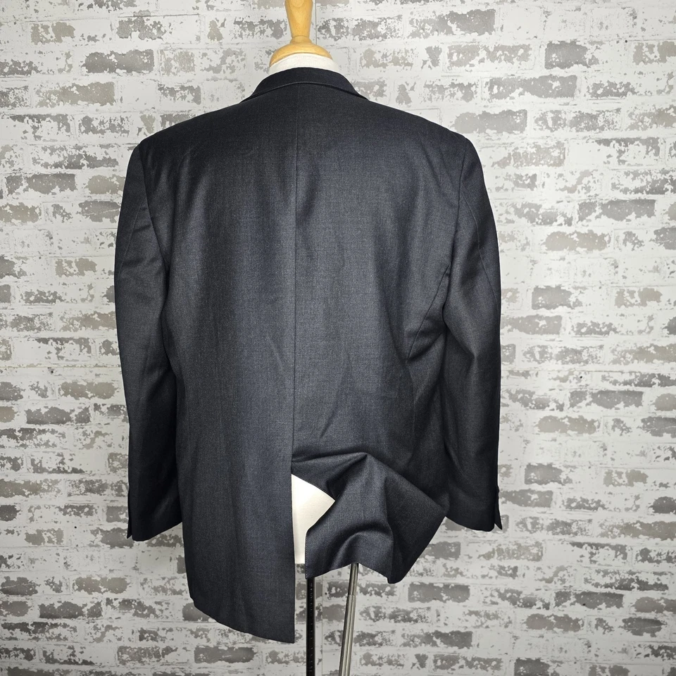 Traje Tasso Elba Lana Cachemira Gris 2 Piezas 2 Botones Ventilación Central 42R Pantalones 33x31 Foto 4 de 4