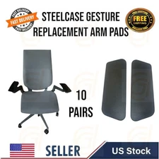 🔥10 Pairs🔥SteelCase Gesture💥Arm Pad Replacement💥Please READ Description 🔥🔥