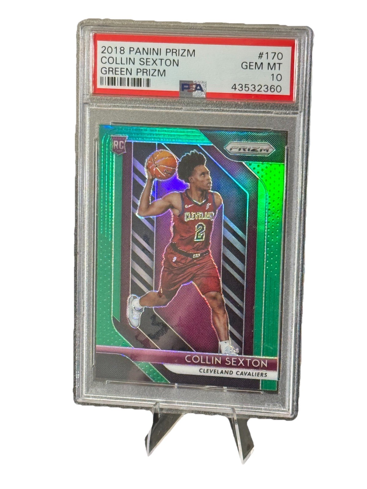 2018-19 Panini Prizm Green Prizm Collin Sexton #170 PSA 10 GEM MT Rookie RC