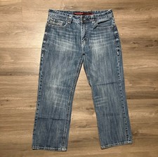 Rock and Roll Denim Double Barrel Jeans Size 36x28 Relaxed Straight Fit Blue