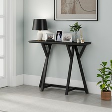 Modern Black Console Table for Entryways