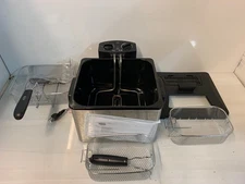 Hamilton Beach Professional Deep Fryer 35034 - 3 Baskets 12 Cup Capacity (Mint)