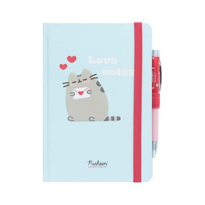 Pusheen Love Collection A5 Lined Notebook with Projector Pen and Pocket