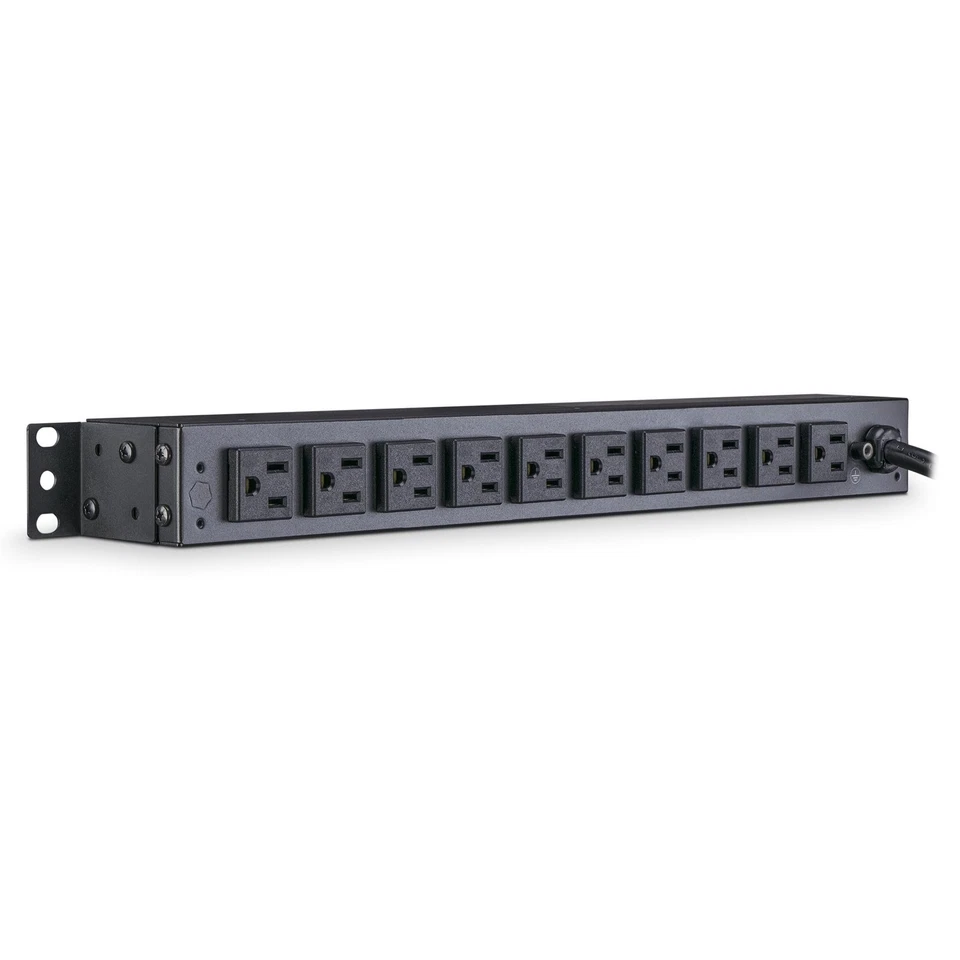 PDU15B10R Basic PDU, 100-125V, 15A (Derated to 12A), 10 Outlets, 1U Rackmount - Image 4 of 4