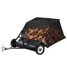 VEVOR Tow-Behind Lawn Sweeper 106.6 cm Leaf Yard Collector 12 cu.ft. Adjustable