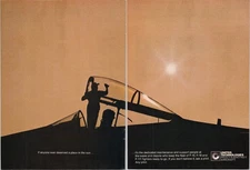 United Technologies Pratt & Whitney Aircraft 1981 Vintage 2 Pg Print Ad
