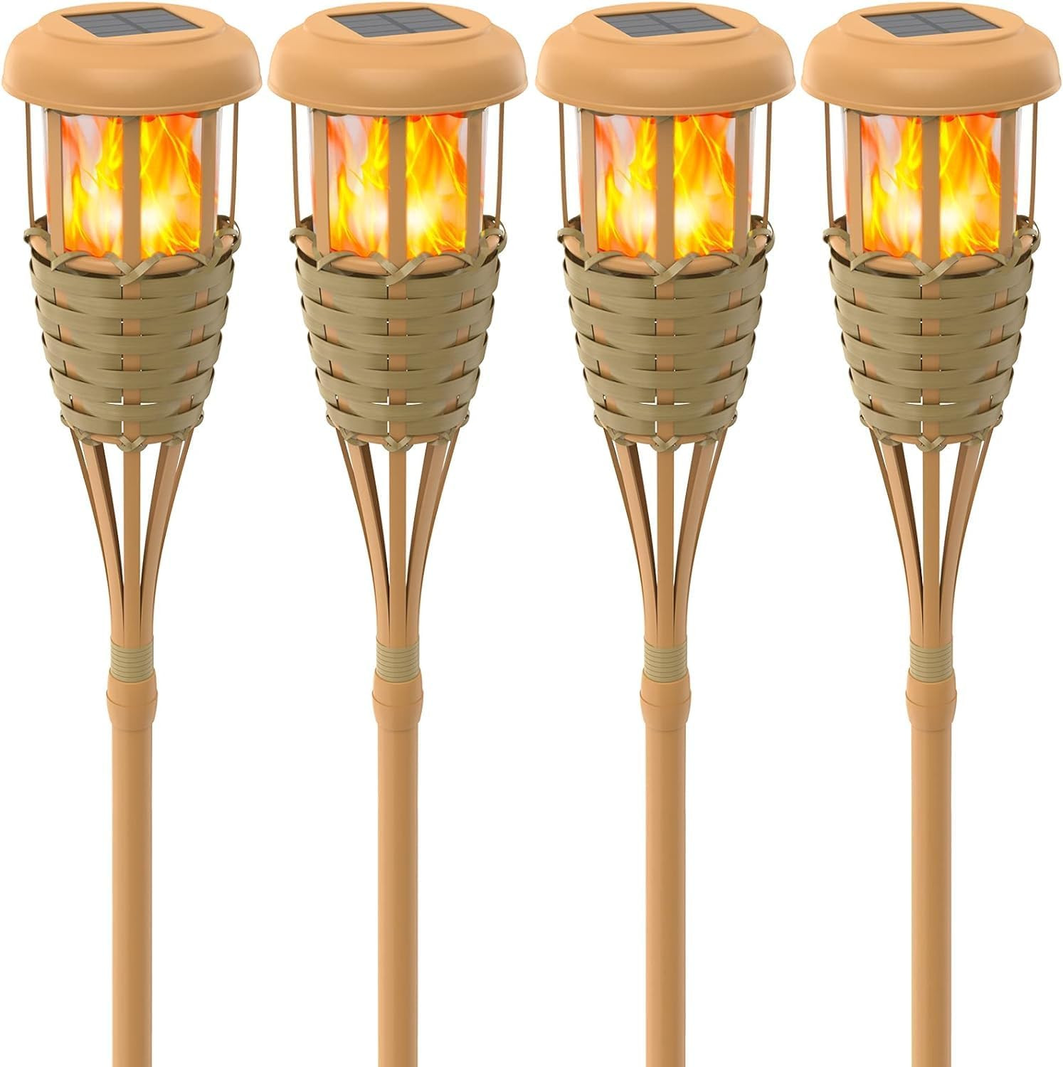 Luci Solari Decorazione Esterna - Torce Fiamma per Feste e Matrimoni