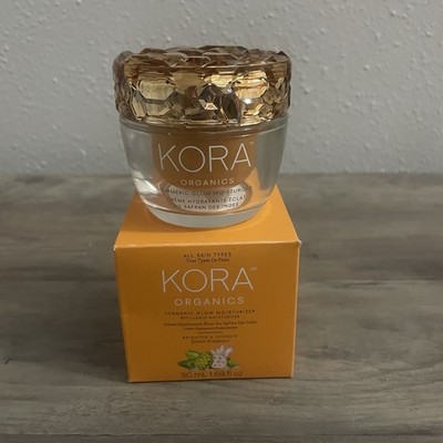 KORA Organics Turmeric Glow Moisturizer - Brighten & Hydrate 1.69 oz/50ml SEALED