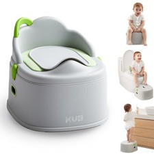 3-in-1 Potty Training Toilet Chair, Seat, Step Stool - 9 CM Splash Guard, One-