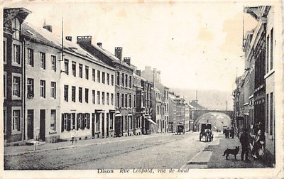 Belgium - DISON (Liège) Rue Léopold, top view