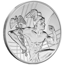 1 oz Sunshine Mercury Silver Round 999 Fine Silver (New) 109.89 per troy oz