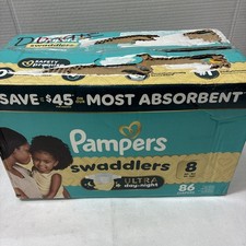 Pampers Swaddlers Ultra Diapers, Size 8 30 Pounds , 86 Count