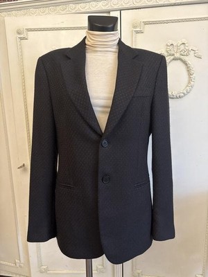 Men Emporio Armani Blazer Black Cashmere 38 / M /