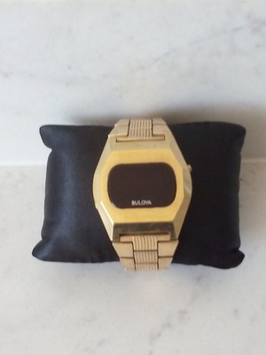 Vintage Bulova Computron LED Gents Wristwatch GWO