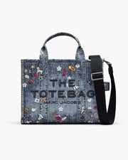 MARC JACOBS The Trompe l'oeil Trinket Canvas Medium Tote Bag